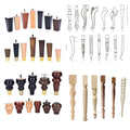 Modern Various Shapes Wooden Furniture Parts Cabinet Bed Desk Wooden Leg Wholesale Furniture Legs Oem Square Beech Wood Sofa Leg