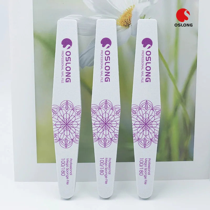 Free Sample Manicure Nail Files 80 100 120 150 180 Grits EVA Sponge Nail File