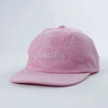 Custom Corduroy Unstructured Snapback Hat 6 Panel Embroidery logo pink Cap