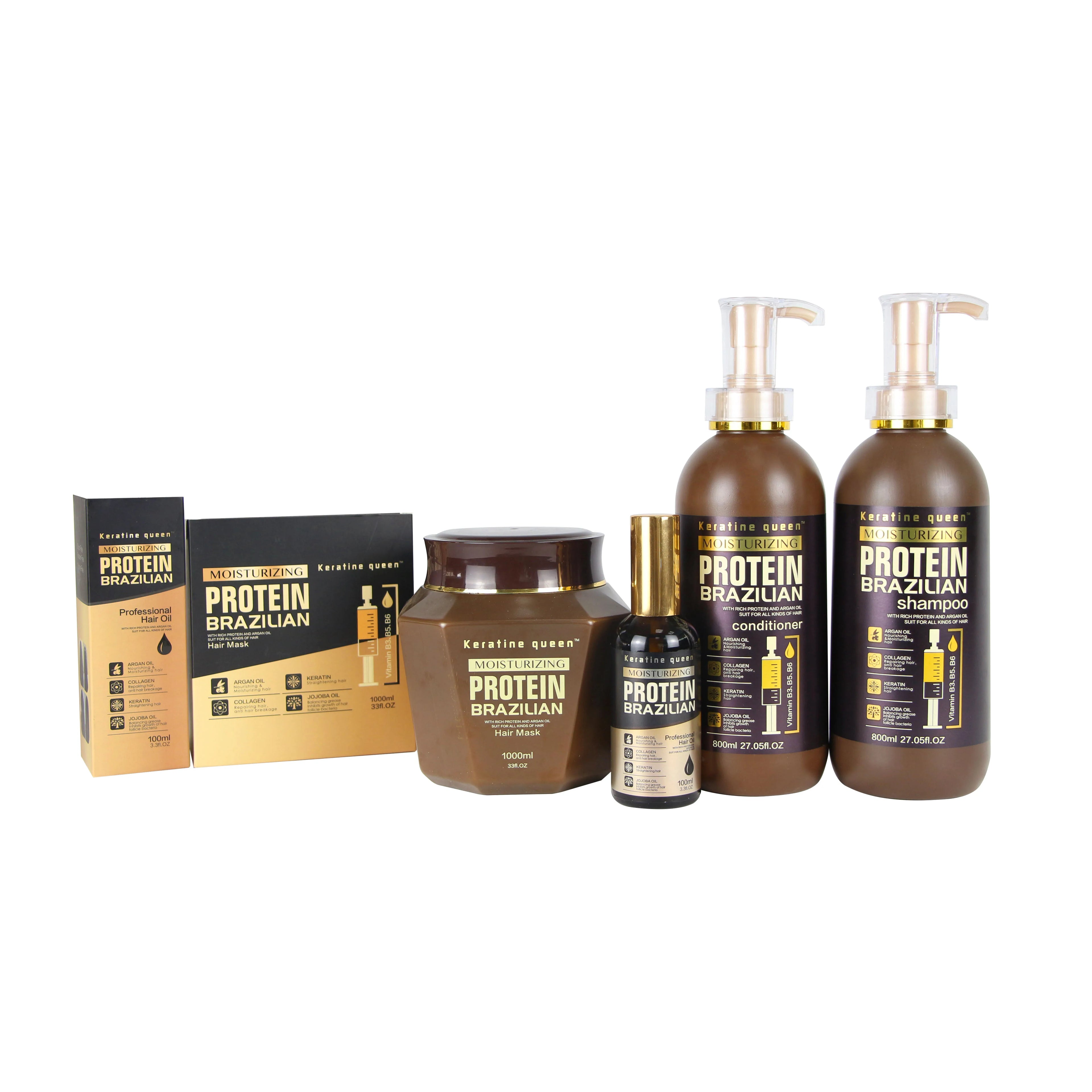 Guangzhou Manufacture 100% Nature Nourishment Keratin Hair Shampoo Conditioner Oil