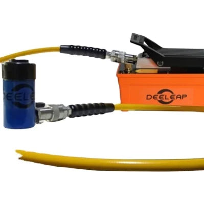 PAS14 Air Hydraulic Foot Pump 1.6L Usable Oil 10000 psi Single-Acting Pump for Collision Repair Equipment and Car Body Repair