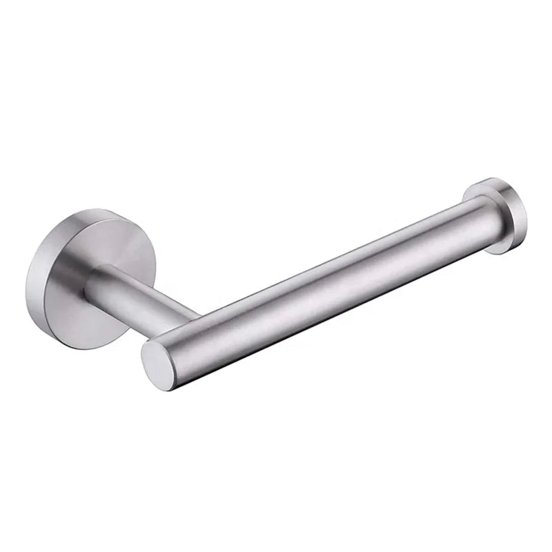 Toilet Paper Holder Wall Mounted Modern Bathroom Tissue Roll Towel Holder Brushed Nickel Kitchen Paper Holder