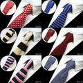 Knitted Ties for Men Wrinkle Proof Machine Washable Skinny Necktie Flat-end Sock Ties Neck Ties