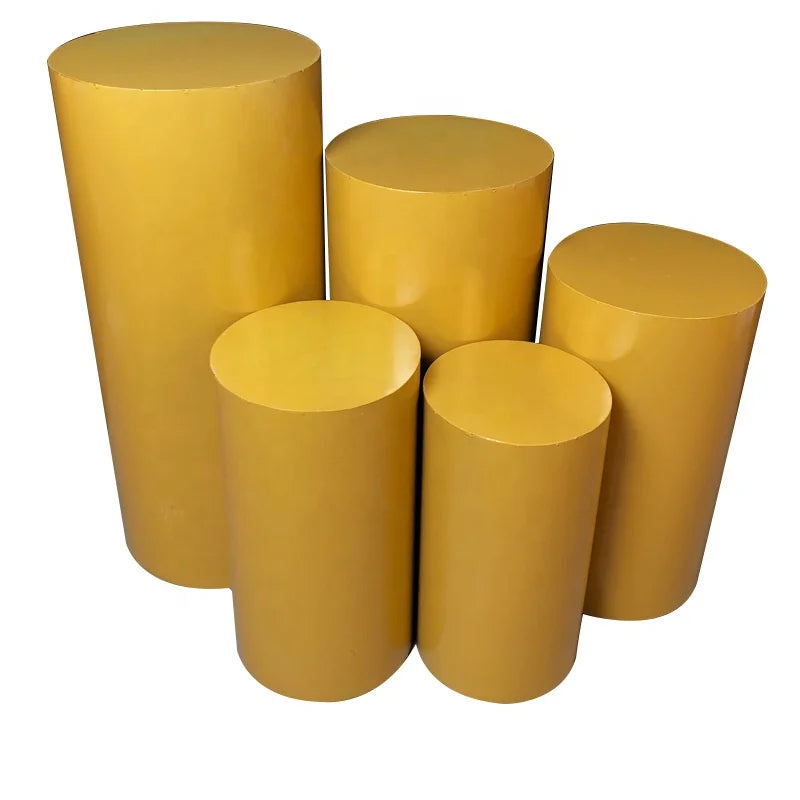2026 Wholesale 5pcs Gold Wedding Plinths