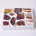 Hongzhuo Wholesale Natural Crystal Raw Mineral Specimen Mookaite Jasper Box Bulk Crystals and Stones