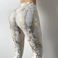 Beautyshow 2022 Tiktok New Women Snake Printed Yoga Pants High Waist Scrunch Butt Gym Leggings Yoga Leggings for Women