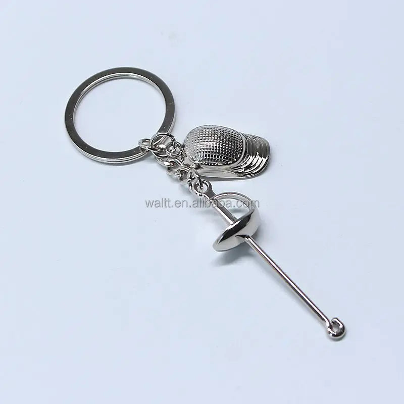 Fencing Foil Sabre Epee Keychain a Memorable Sports Souvenir Keyring