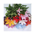 3 Fork Simulation Clematis Cheap Wholesale Artificial Flowers  Dekoration