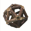 Interactive Cat Chew Toy Exercise Ball with Catnip and Silver Vine Nesting Ball Actinidia Polygama Matatabi Twig Ball