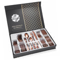 Best Quality Durable 30Pcs Stainless Steel 18/0 Restaurant Rose Gold Tableware Cutlery Flatware Set