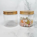Food Grade Cream Jar Cosmetic clear Round Pet Plastic Ice Cream Jar with Screw Top Lids and for Cosmetic Cream Body Butter