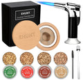 WEIBU bar Tools Cocktail Whiskey Wood Smoker Kit Wood bar Tools 4 Unique Natural Wood Chips Great Gift for Men