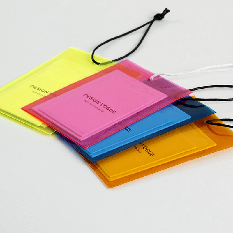 Custom White Paper Garment hang Tag Clothing Price Tag With Own logo