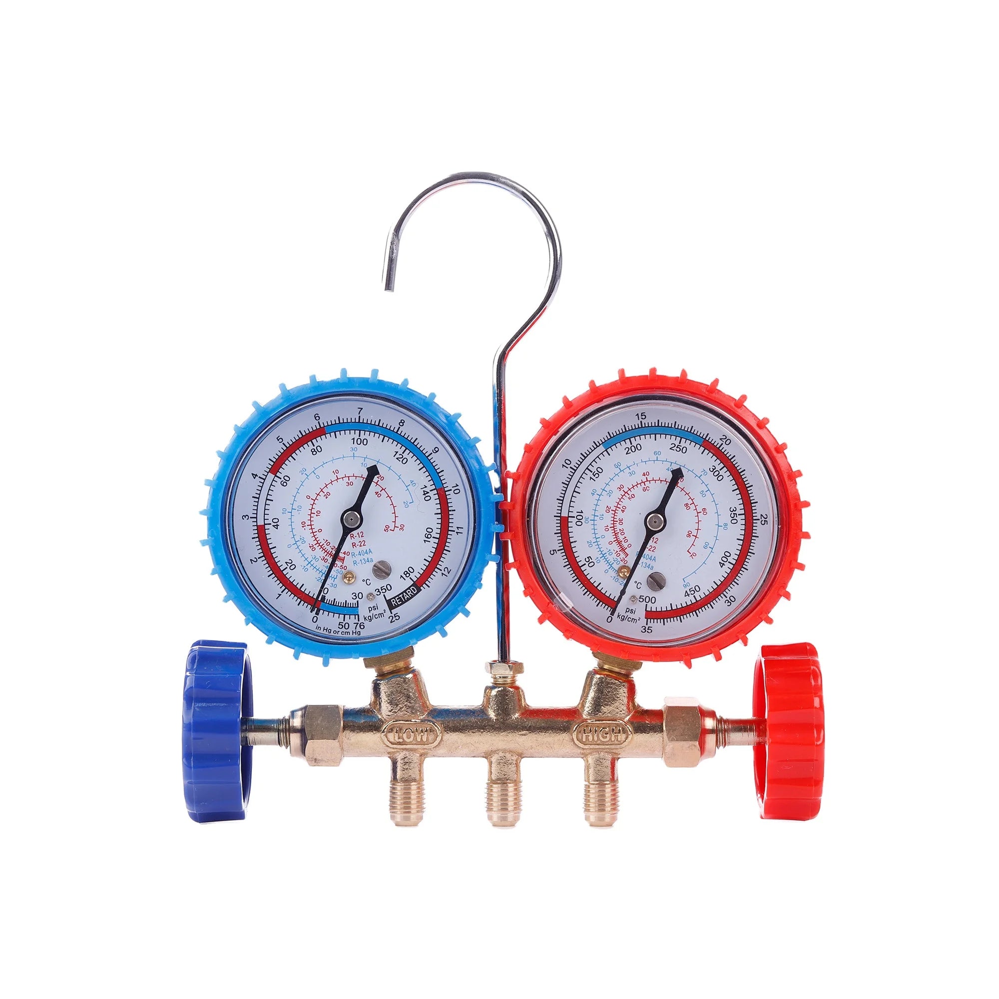 Wholesale Refrigeration Refrigerant Gauge Pressure Gauges Manifold Air Gauge Manifold for Air Conditioner