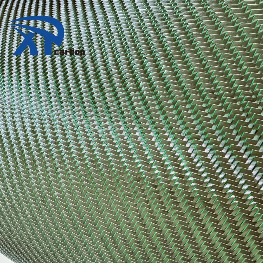 Hot Sale Carbon Fiber Reflection Fabric 3k Green Colored Carbon Fiber Silver Fabric