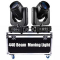440W Beam Moving Head Light 19R 2pcs Sharpy Pro Stage Lighting Big Lens Double Prism High Brightness for DJ Club Disco for