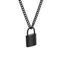 2021 New Designs Custom Stainless Steel 18K Gold Plated Lock Necklace for Women Birthday Gift