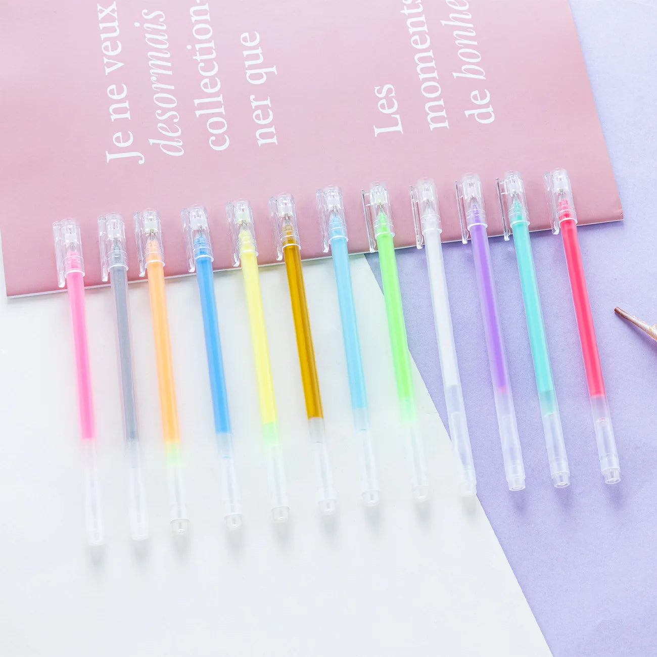 Large-Capacity Multi-colored Plastic Highlighters Highlight Pen Students Handbook for Diary Graffiti Flash Pen Use Cheap