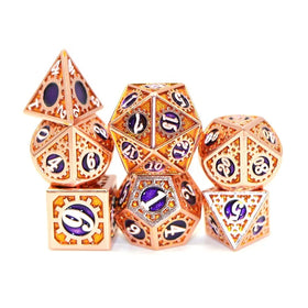 DND Board Game Metal Dice Set Oem Whole Sale Rpg Custom Dice Set