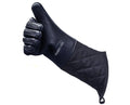 Extra Long 44cm Five Fingers Silicone Oven Glove with Cotton Quilted MegaBDM