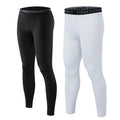 Men's Ankle Length Four-way Stretch Breathable Moisture Wicking Compression Pants Fitness Quick Dry Leggings