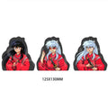 Inuyasha 3D Cartoon Sticker Motion Suitcase Decal Waterproof Anime Stickers Featuring Sesshoumaru for Car & Laptop Decor
