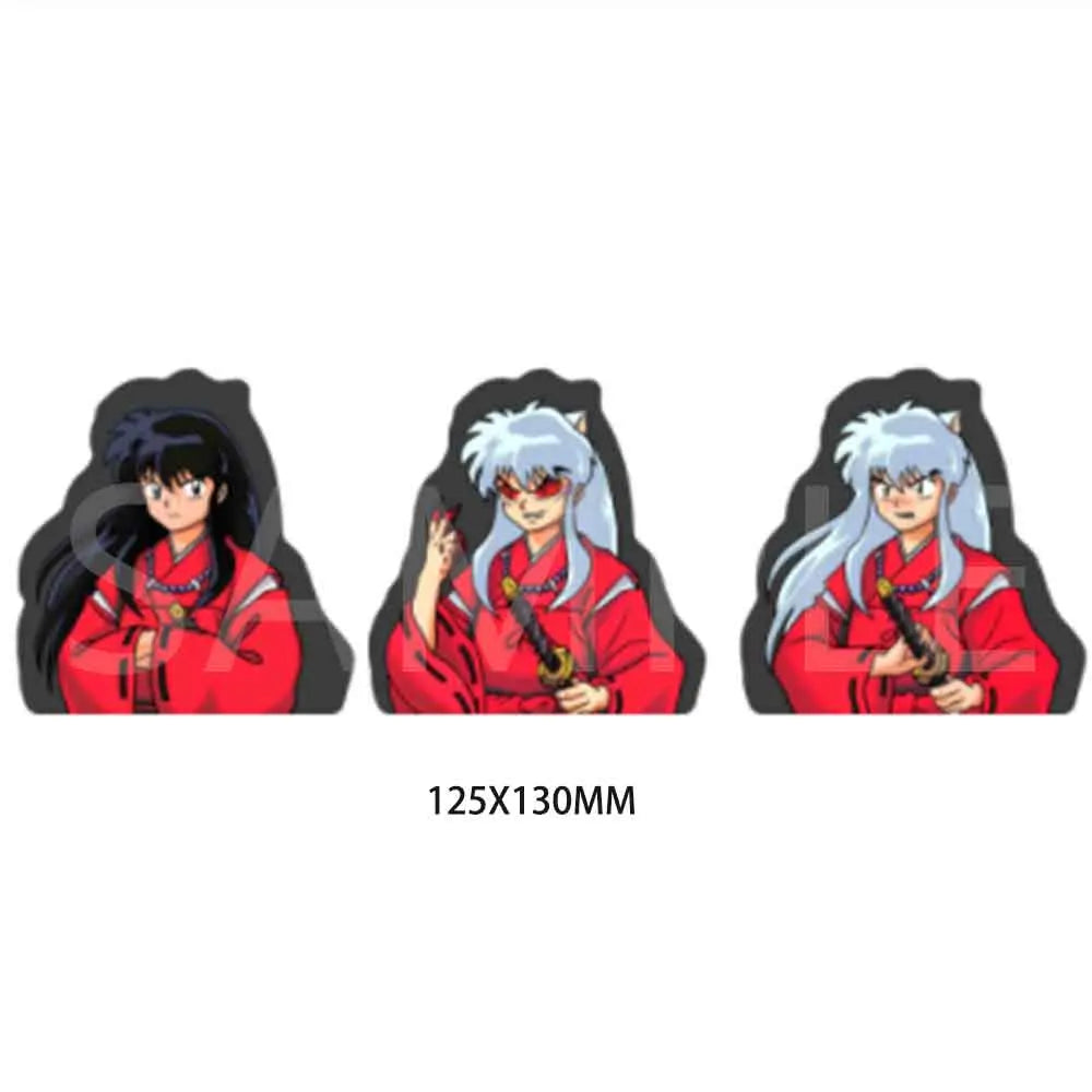 Inuyasha 3D Cartoon Sticker Motion Suitcase Decal Waterproof Anime Stickers Featuring Sesshoumaru for Car & Laptop Decor