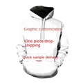 Fitspi Factory Direct Sales 3D Digital Printed Hoodie Hooded Wholesale Printing Male Female Couples Wear Sweatshirt Pullover