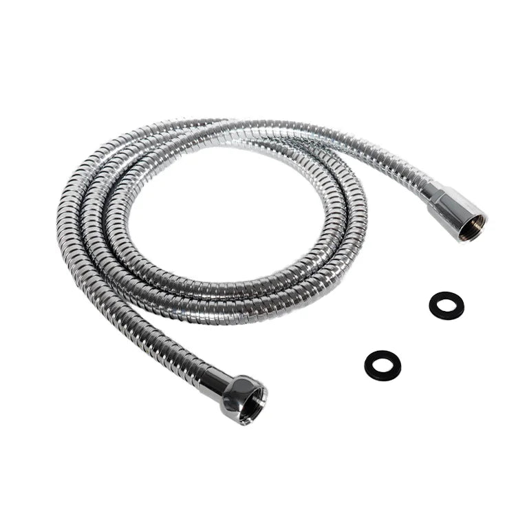 304 Stainless Steel Double Buckle High Pressure Explosion-Proof Chrome Electroplated Modern Toilet Water Heater Shower Hose for