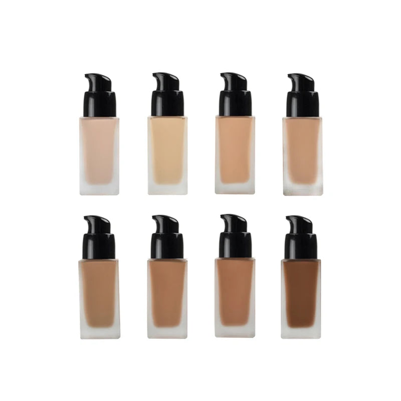 No Logo 38 Colors Makeup Private Label Face Foundation Cream Liquid Full Coverage Wholesale Fit Me Foundation