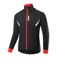 WOSAWE Winter Cycling Jacket Fleece Men Windproof Bike Wind Coat MTB Bicycle Jacket Reflective Cycling Clothing Ropa Ciclismo
