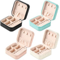 Storage Portable PU Earrings Organizer Hot Sale Cute Necklace Cases Colorful Customizable Leather Bracelet Boxes