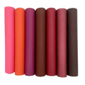 46 Solid Colors Litchi Grain PU Synthetic Leather Fabric Matte Finish for Earrings Hair Bows Crafts Sofa Bag Furniture Garments