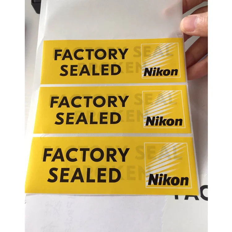 Free Design Self Adhesive Security Sealing Label Custom Tamper Evident Double Layer Sticker