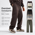 YWGH Brushed Fleece Vintage Joggers Men Women Polyester/Cotton Waterproof Elastic Waist Sweatpants Gym Workout Casual Streetwear