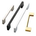 Modern Aluminum Alloy Kitchen Cabinet Door Handles Drawer Pulls Glass Wardrobe Door Pulls for Furniture Hardware for Dresser Use