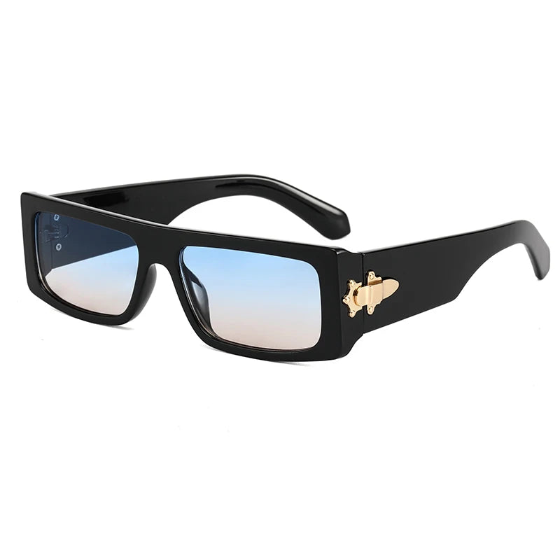 Superhot Eyewear 31937 INS Fashion 2021 Retro Vintage Solid Plastic Small Rectangle Sunglasses