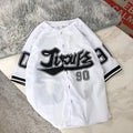 Wholesale Baseball Uniforms Blank Plain Hip Hop Sublimated Baseball Jersey Button Down Shirts Sports Uniforms Men Women Jersey
