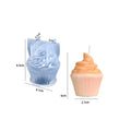Colorful Muffin Ice Cream Candle Popsicle Silicone Rubber Mold Scent Candle Moulds Wax Soap Home Decor