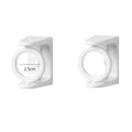 2 Pack Self Adhesive Curtain Rod No Drilling 360 Degree Swivel Ring Telescopic Rod Curtain Rod Bracket
