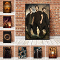 11designs TV Series Supernatural Poster Dean Sam Oil Painting Canvas Wall Art  Home Decor Vintage Room Decor Abstract  Poster