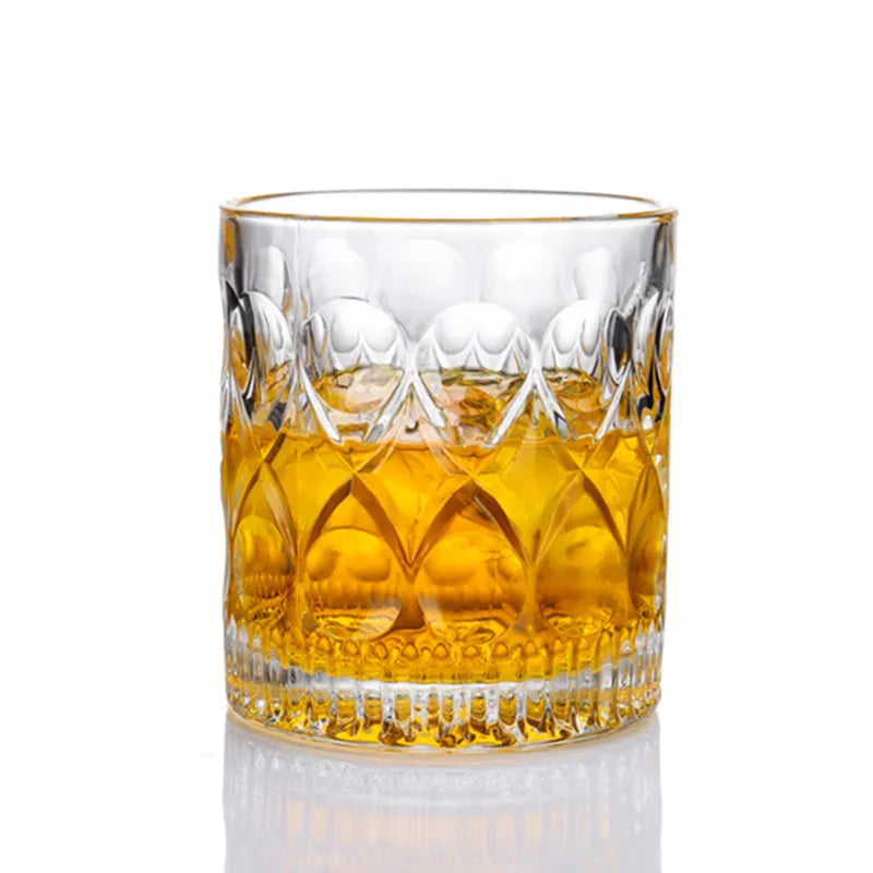 Wholesale Cheap Nail-shaped Glass Beer Mug Home Drinking Glass Round Whiskey Glass