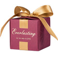 Premium Red Gilded Candy Box with Embossing for Wedding Birthday Party Use As Photo Frame Thank You Gift Box