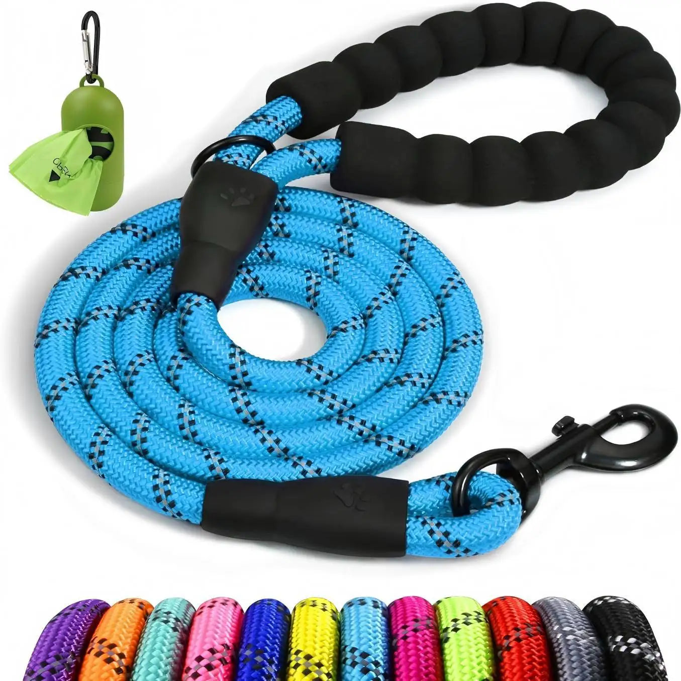 New Durable Nylon Anti-Bite Reflective Eco-friendly Solid Customized Color Dog Walking Rope Explosion-Proof Chest Back Chain