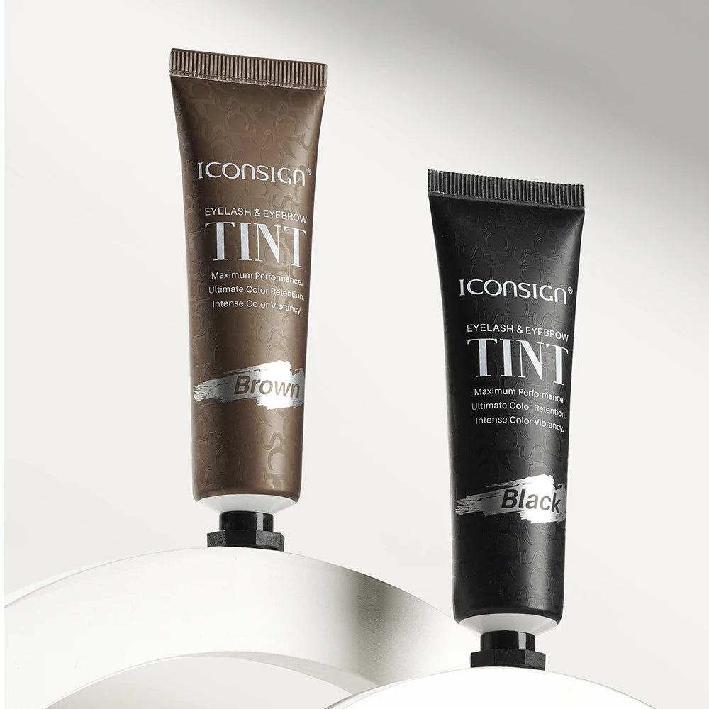 Iconsign Hot Selling Waterproof Tint Kit Gel Private Label Hybrid Eyebrow and Eyelash Dye Premix Tint Mixing With Tools
