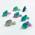 DIY Gemstone carvings semi precious stone fluorite dolphin animal carving