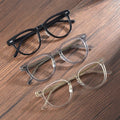 Spectacle Frame Fashion Style Glasses Clear Lens Brand Designer Male Vintage Eyeglasses Exlarge Mens Acetate Eyeglasses