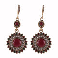 SC Ancient Gold Plated Ancient Silver Plated Diamond Drop Big Earrings Fashion Bohemia Long Tassel Vintage Earrings for Women