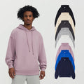 Oversized 380gsm Cotton Plain Gray Cotton Hoodies Sweatshirts With Custom Logo Plus Size Men's Hoodies Sweatshirts