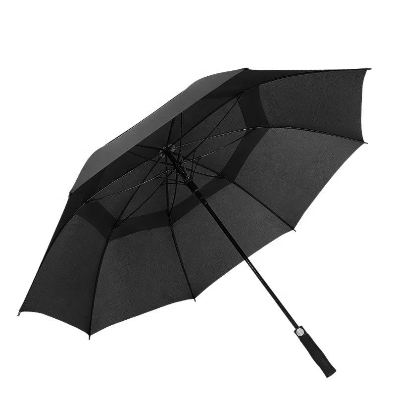 Black Blue Enlarge Automatic Golf Umbrella Long Handle Umbrella Double Layers Vented Durable Windproof High Quality Men Carton